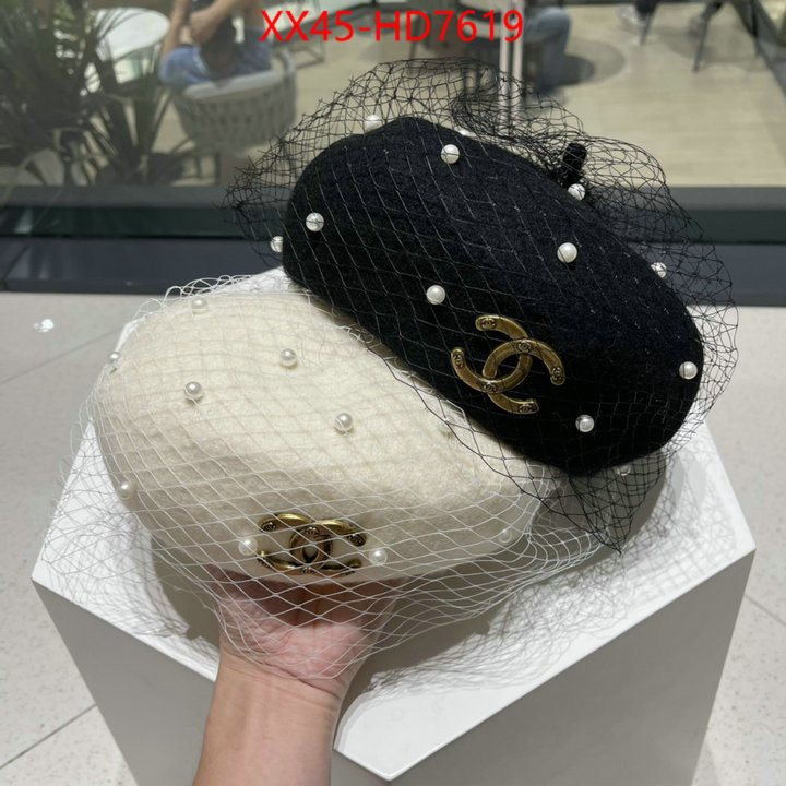 Cap (Hat)-Chanel,high quality replica designer , ID: HD7619,$: 45USD