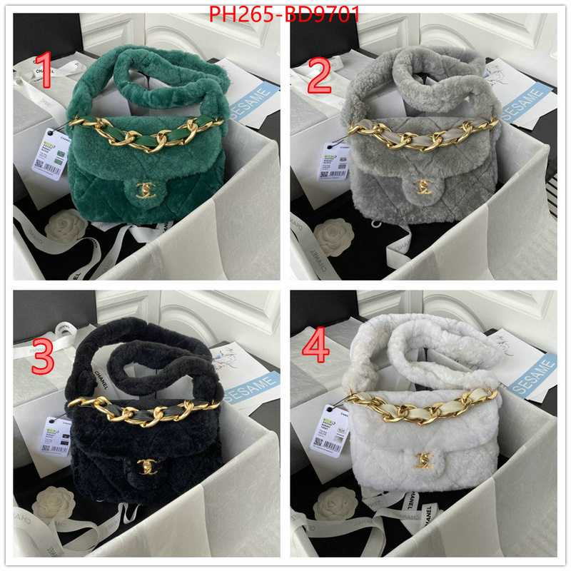 Chanel Bags(TOP)-Diagonal-,ID: BD9701,$: 265USD