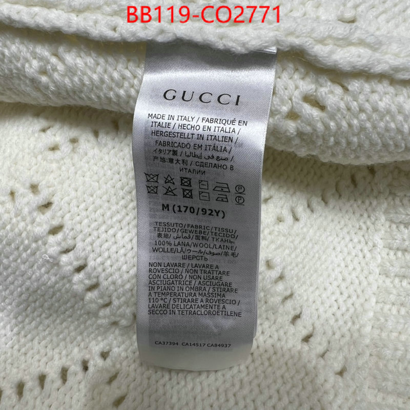 Clothing-Gucci,wholesale designer shop , ID: CO2771,$: 119USD