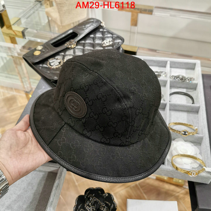 Cap (Hat)-Gucci,designer wholesale replica , ID: HL6118,$: 29USD