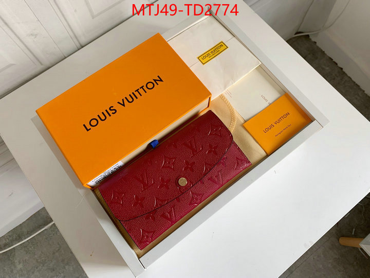 LV Bags(4A)-Wallet,ID: TD2774,$: 49USD