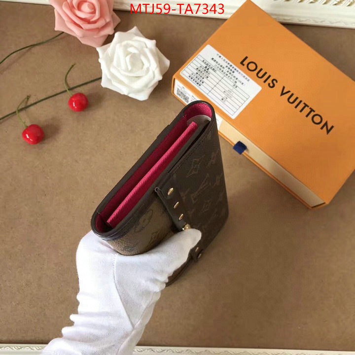 LV Bags(4A)-Wallet,ID: TA7343,$: 59USD