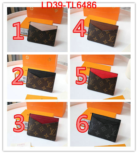 LV Bags(TOP)-Wallet,ID:TL6486,$: 39USD