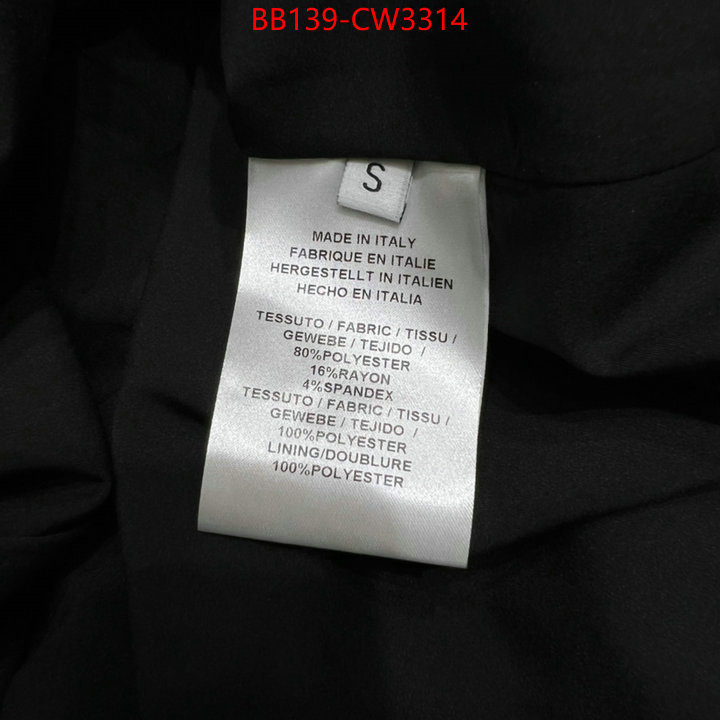 Clothing-Dior,fake cheap best online , ID: CW3314,$: 139USD