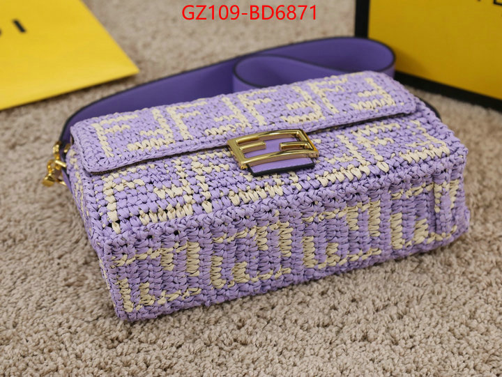 Fendi Bags(4A)-Baguette-,high quality happy copy ,ID: BD6871,$: 109USD