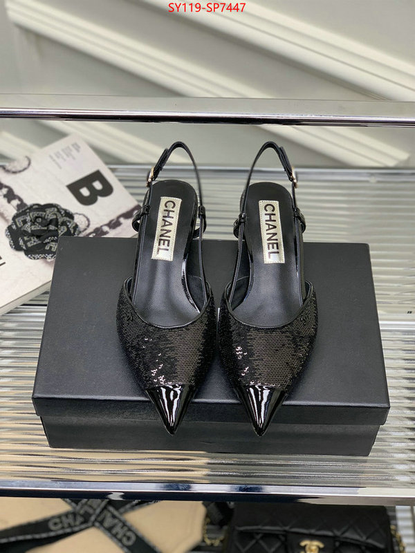 Women Shoes-Chanel,fake designer , ID: SP7447,$: 119USD