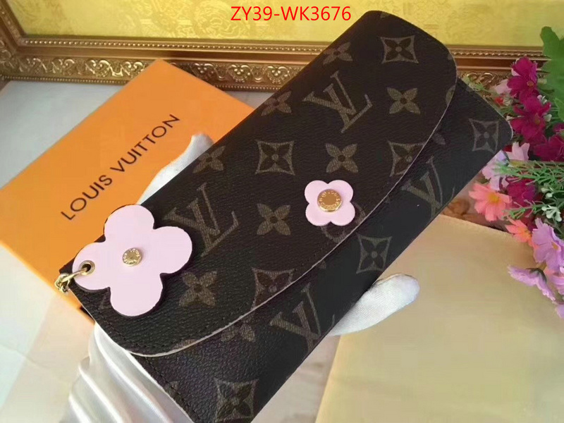 LV Bags(4A)-Wallet,ID: WK3676,$:39USD