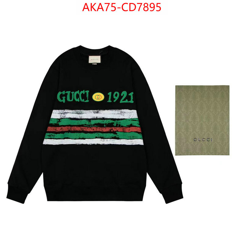 Clothing-Gucci,top designer replica , ID: CD7895,$: 75USD