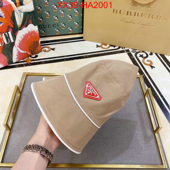 Cap (Hat)-Prada,replica aaaaa+ designer , ID:HA2001,$: 39USD