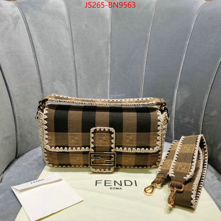 Fendi Bags(TOP)-Diagonal-,2023 aaaaa replica 1st copy ,ID: BN9563,$: 265USD