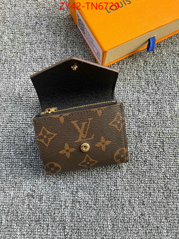 LV Bags(4A)-Wallet,ID: TN6729,$: 42USD