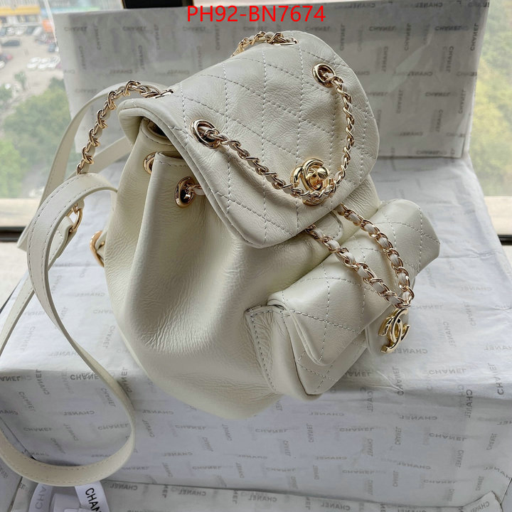 Chanel Bags(4A)-Backpack-,ID: BN7674,$: 92USD