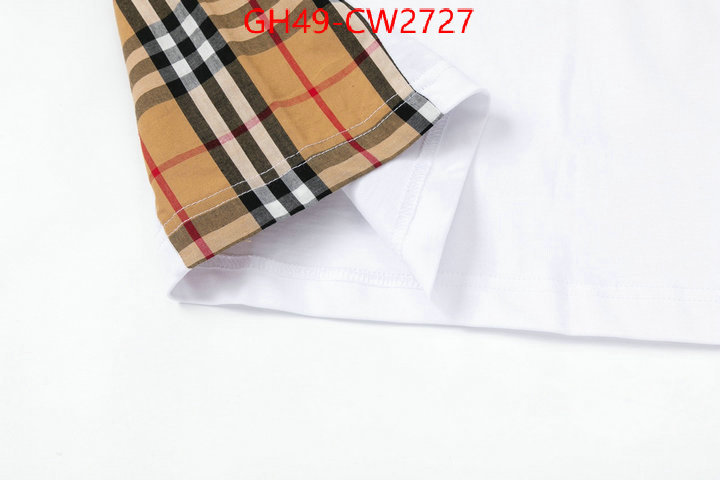 Clothing-Burberry,top fake designer , ID: CW2727,$: 49USD