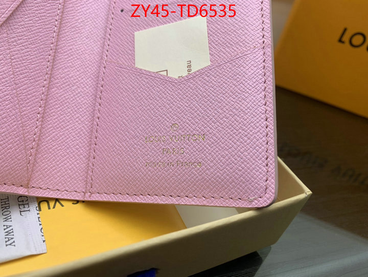 LV Bags(4A)-Wallet,top quality designer replica ,ID: TD6535,$: 45USD