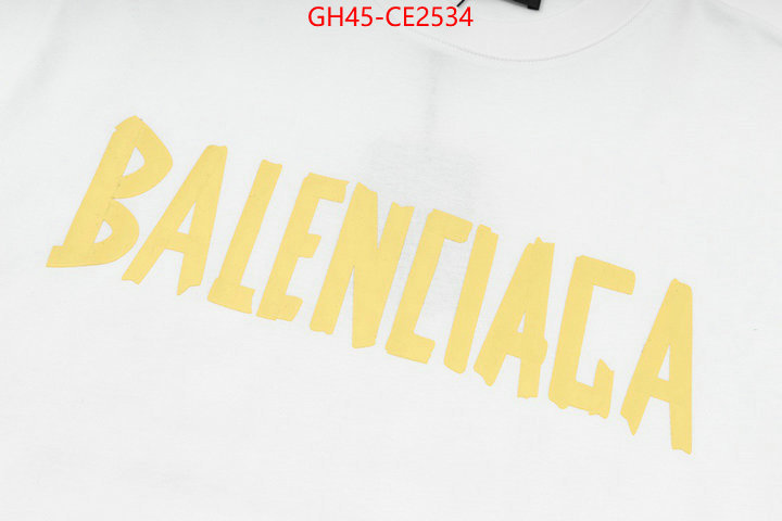 Clothing-Balenciaga,designer wholesale replica , ID: CE2534,$: 45USD