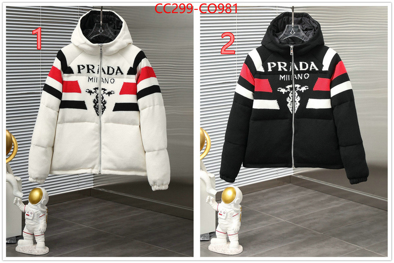 Down jacket Women-Prada,where to buy , ID: CO981,$: 299USD