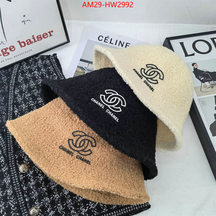 Cap (Hat)-Chanel,buy best high quality , ID: HW2992,$: 29USD