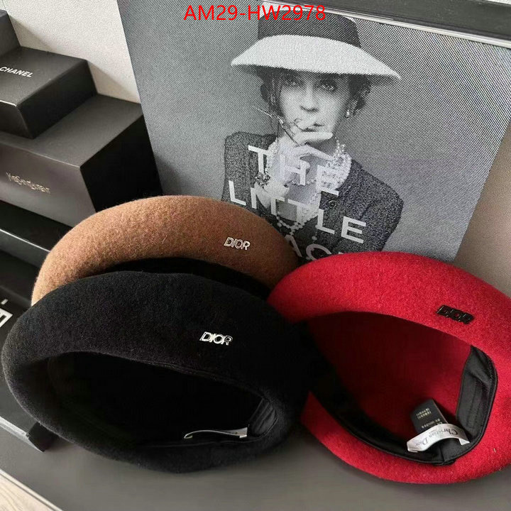 Cap (Hat)-Dior,we provide top cheap aaaaa , ID: HW2978,$: 29USD