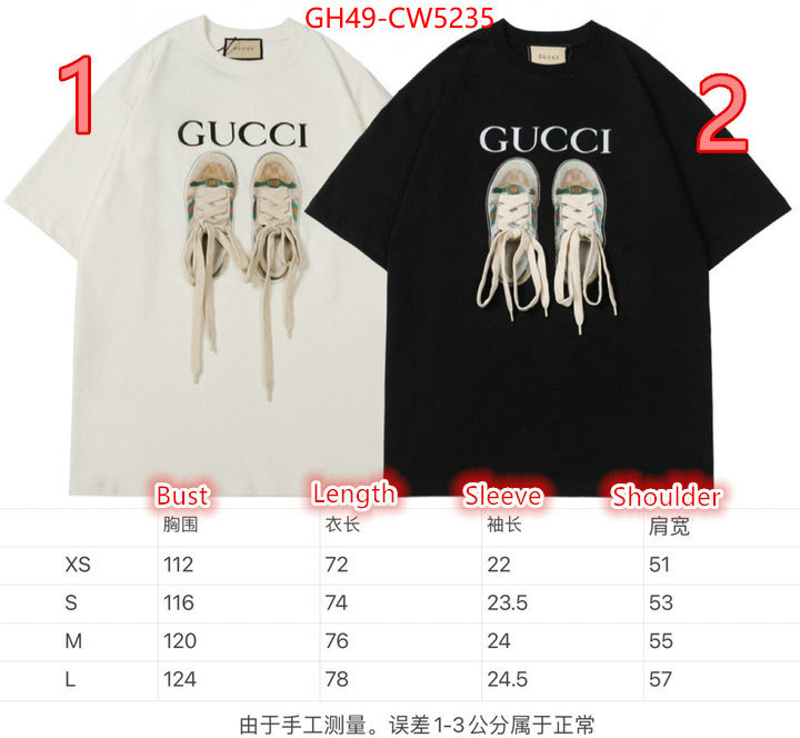 Clothing-Gucci,designer high replica , ID: CW5235,$: 49USD