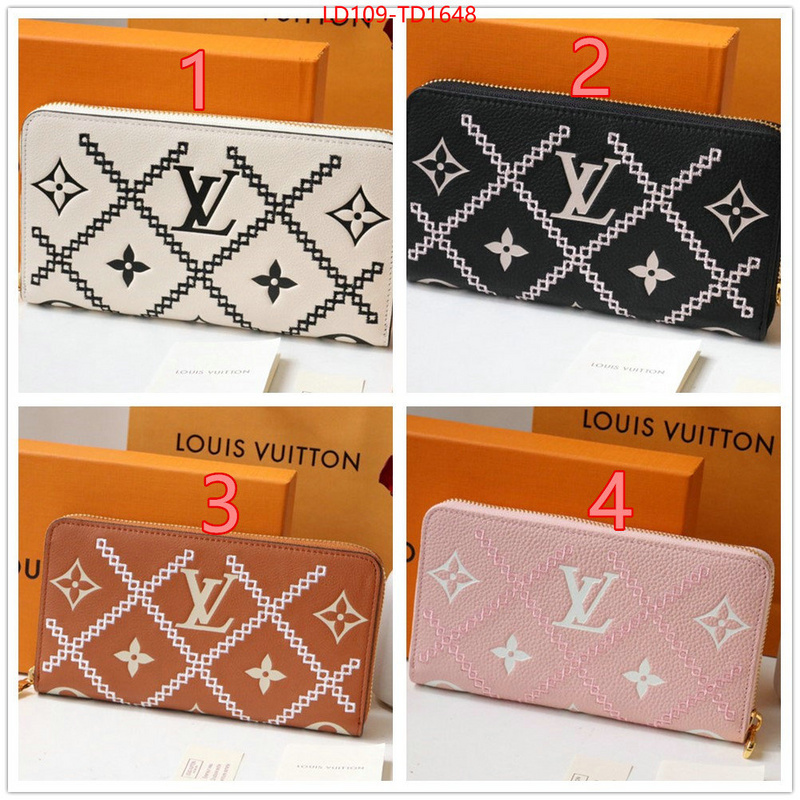 LV Bags(TOP)-Wallet,ID: TD1648,$: 109USD