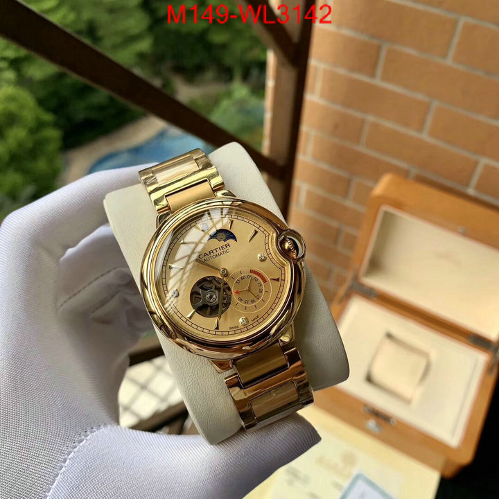 Watch(4A)-Cartier,replica designer , ID: WL3142,$: 149USD