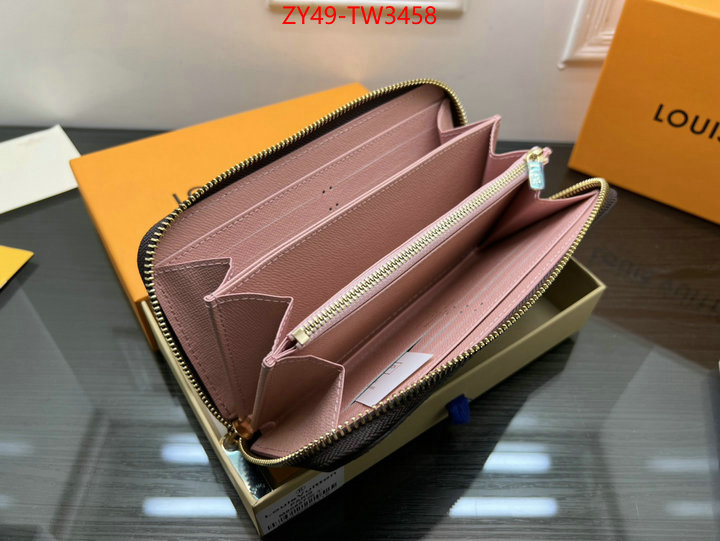 LV Bags(4A)-Wallet,wholesale 2023 replica ,ID: TW3458,$: 49USD