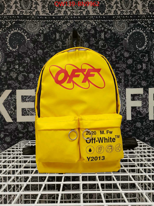 Off-White Bags ( TOP )-Backpack-,high quality happy copy ,ID: BN9962,$: 139USD