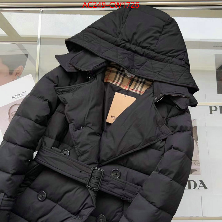 Down jacket Women-Burberry,mirror copy luxury , ID: CW1726,$: 249USD