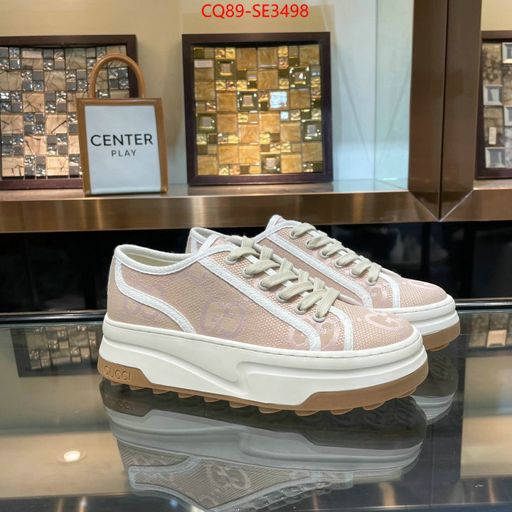 Women Shoes-Gucci,fake aaaaa , ID: SE3498,$: 89USD