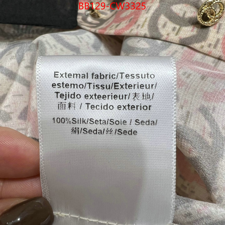 Clothing-Chanel,replica 1:1 high quality , ID: CW3325,$: 129USD