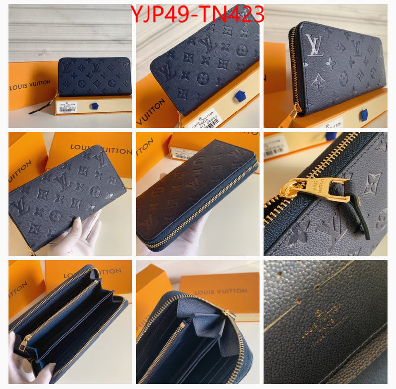 LV Bags(4A)-Wallet,ID: TN423,$: 49USD