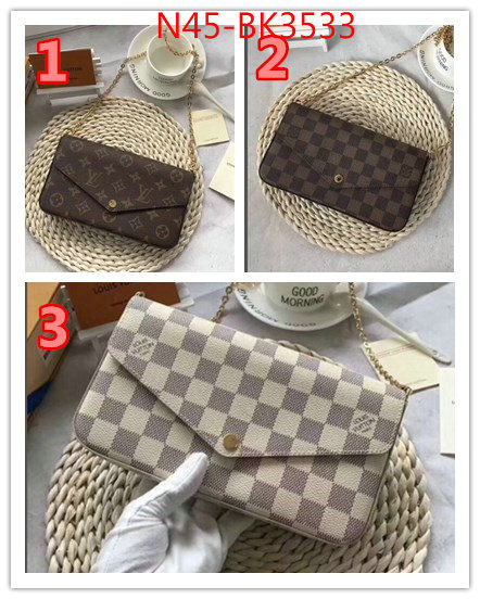 LV Bags(4A)-New Wave Multi-Pochette-,the best quality replica ,ID: BK3533,$: 45USD