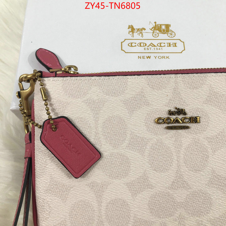 Coach Bags(4A)-Wallet,high quality aaaaa replica ,ID: TN6805,$: 45USD