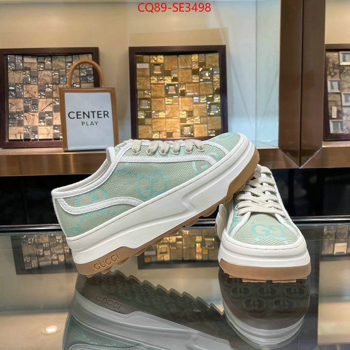 Women Shoes-Gucci,fake aaaaa , ID: SE3498,$: 89USD