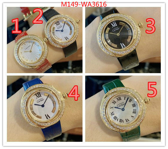 Watch(4A)-Cartier,best replica new style , ID: WA3616,$: 149USD