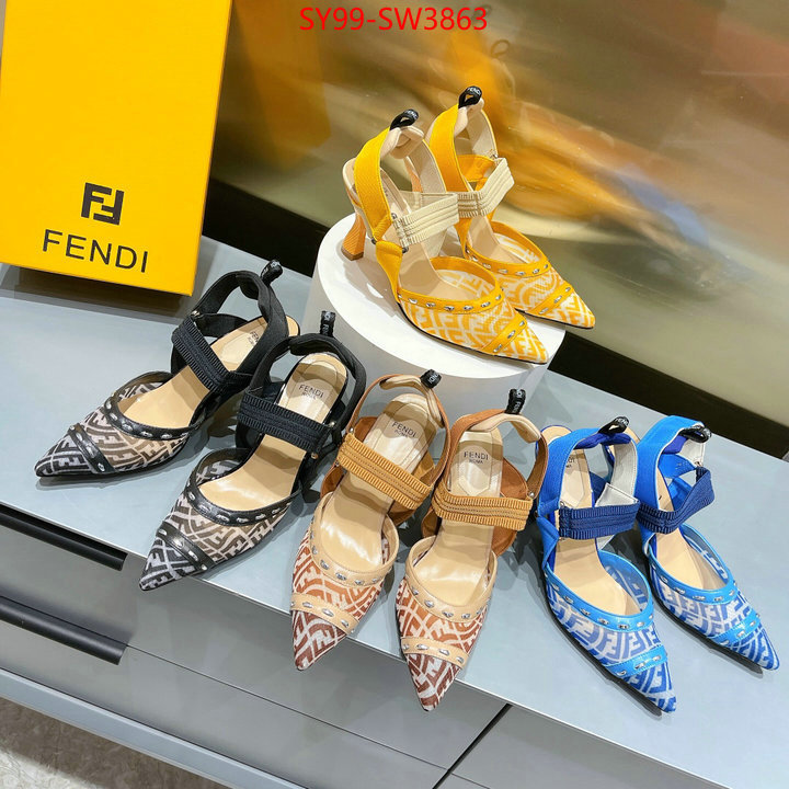 Women Shoes-Fendi,fashion replica , ID: SW3863,$: 99USD