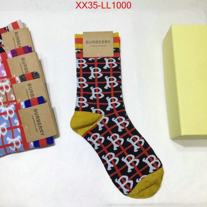 Sock-Burberry,best aaaaa , ID: LL1000,$:35USD