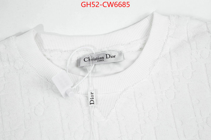 Clothing-Dior,best quality replica , ID: CW6685,$: 52USD