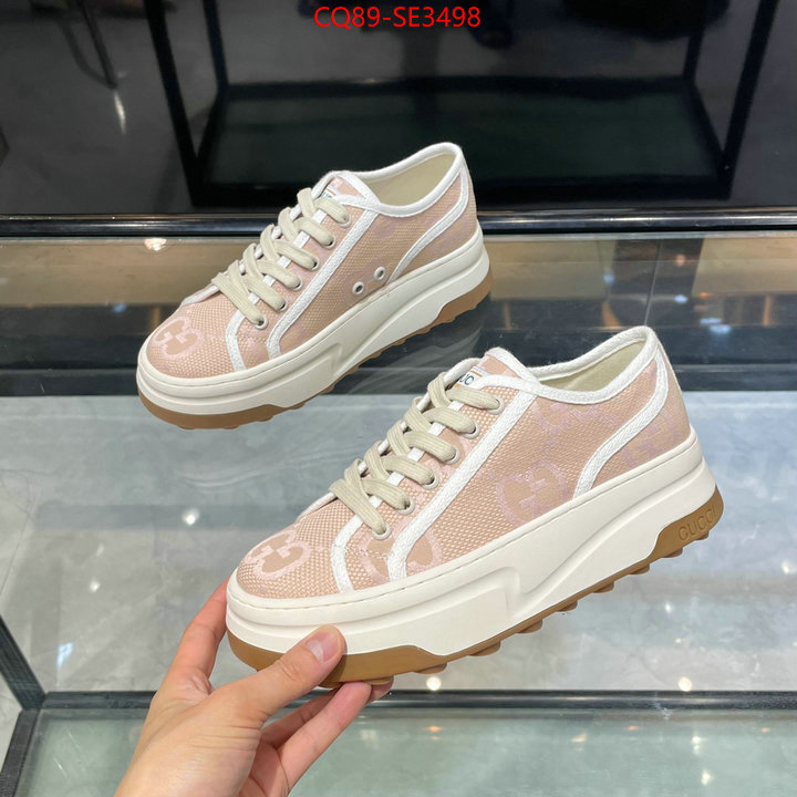 Women Shoes-Gucci,fake aaaaa , ID: SE3498,$: 89USD