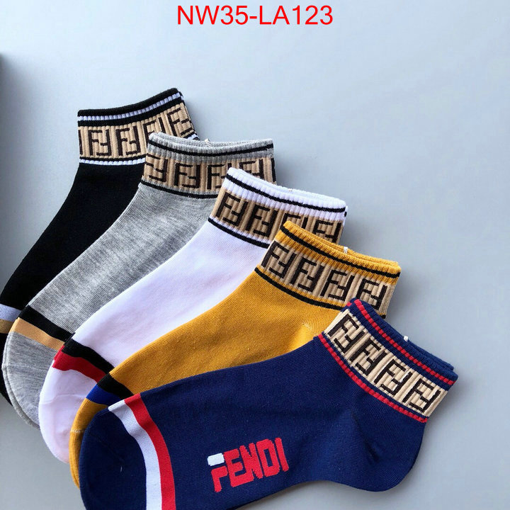 Sock-Fendi,wholesale replica shop , ID:LA123,$: 35USD