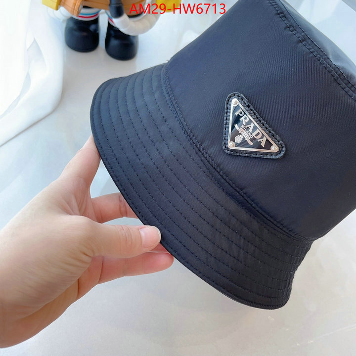 Cap (Hat)-Prada,7 star replica , ID: HW6713,$: 29USD