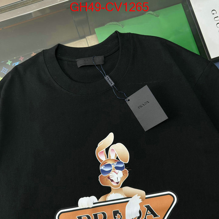 Clothing-Prada,shop cheap high quality 1:1 replica , ID: CV1265,$: 49USD