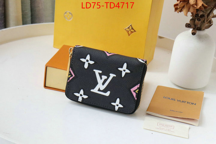 LV Bags(TOP)-Wallet,ID: TD4717,$: 75USD