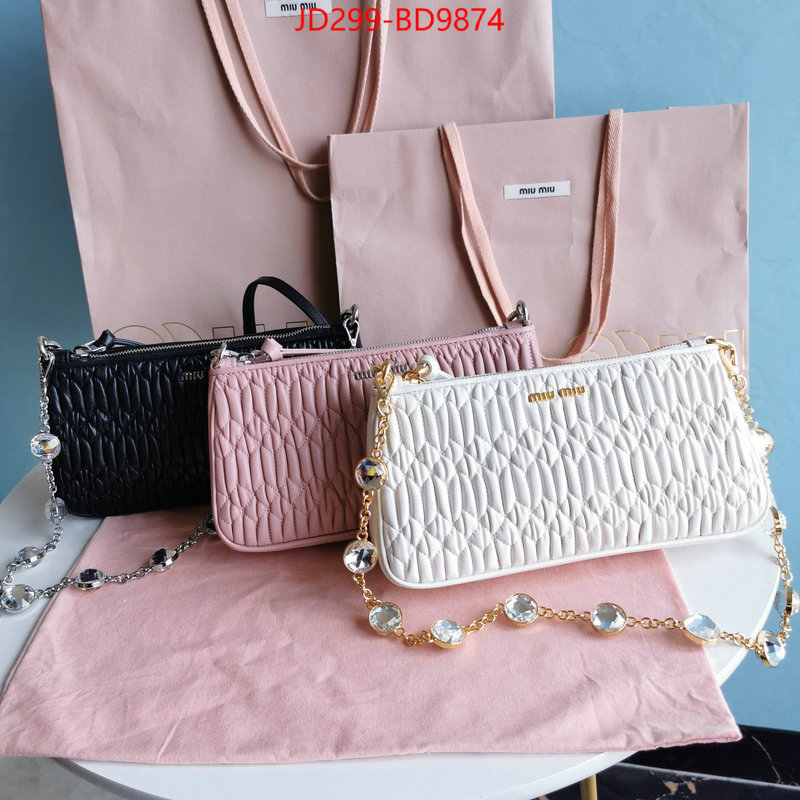 Miu Miu Bags(TOP)-Diagonal-,the quality replica ,ID: BD9874,$: 299USD