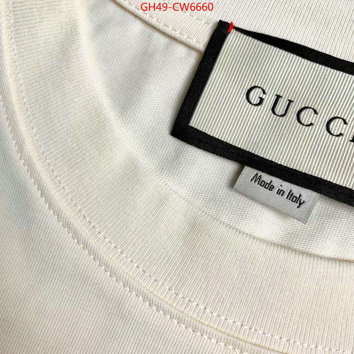 Clothing-Gucci,what is aaaaa quality , ID: CW6660,$: 49USD