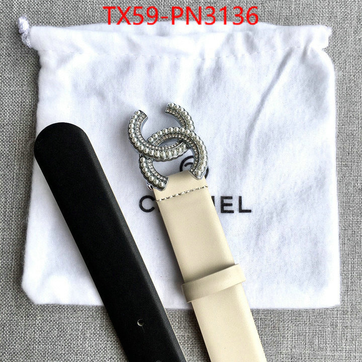 Belts-Chanel,the best affordable , ID: PN3136,$: 59USD