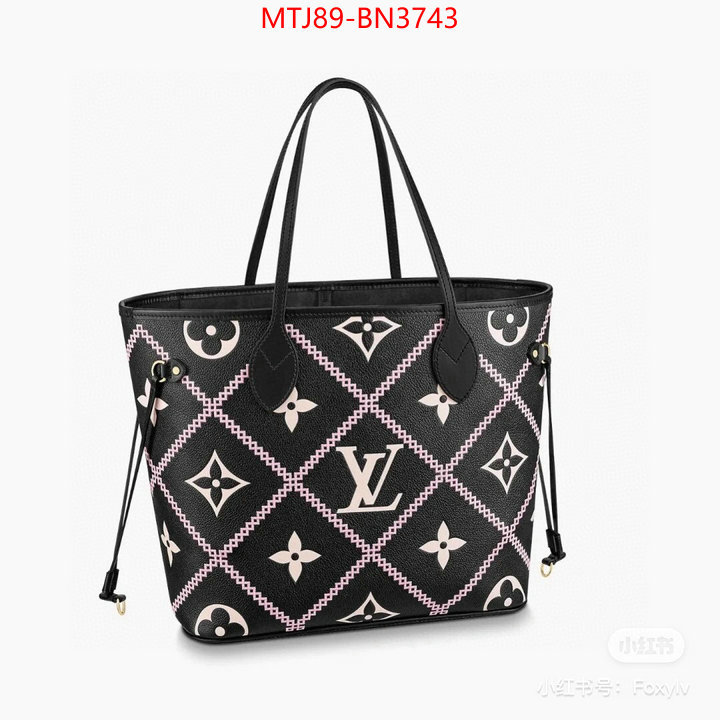 LV Bags(4A)-Neverfull-,wholesale replica shop ,ID: BN3743,$: 89USD