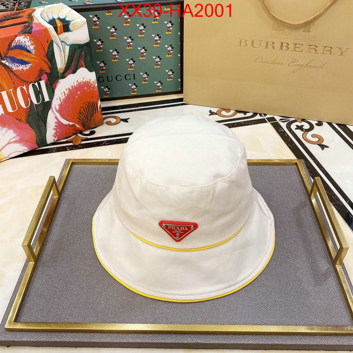 Cap (Hat)-Prada,replica aaaaa+ designer , ID:HA2001,$: 39USD