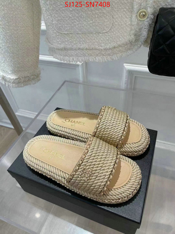 Women Shoes-Chanel,aaaaa+ quality replica , ID: SN7408,$: 125USD