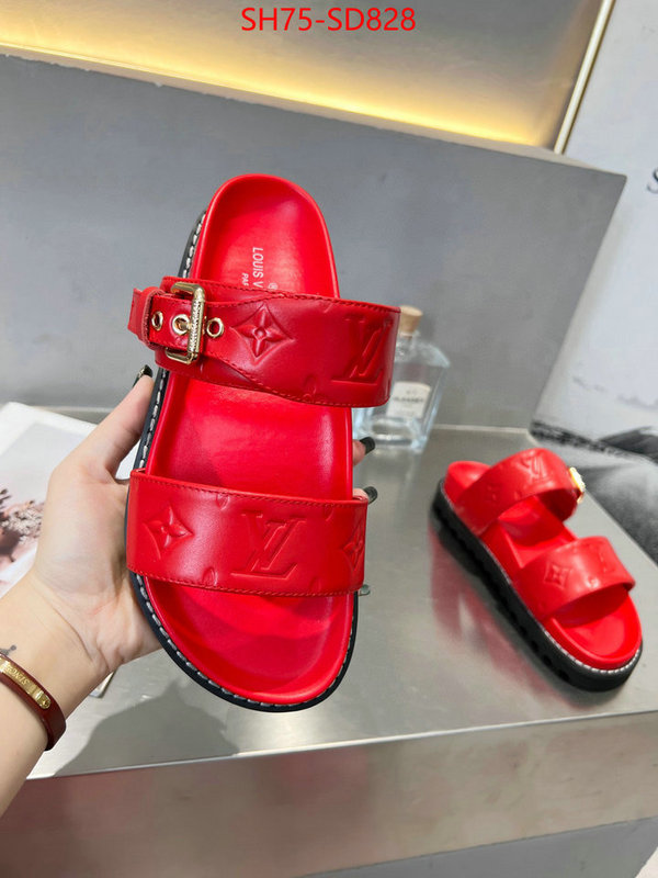 Women Shoes-LV,top perfect fake , ID: SD828,$: 75USD